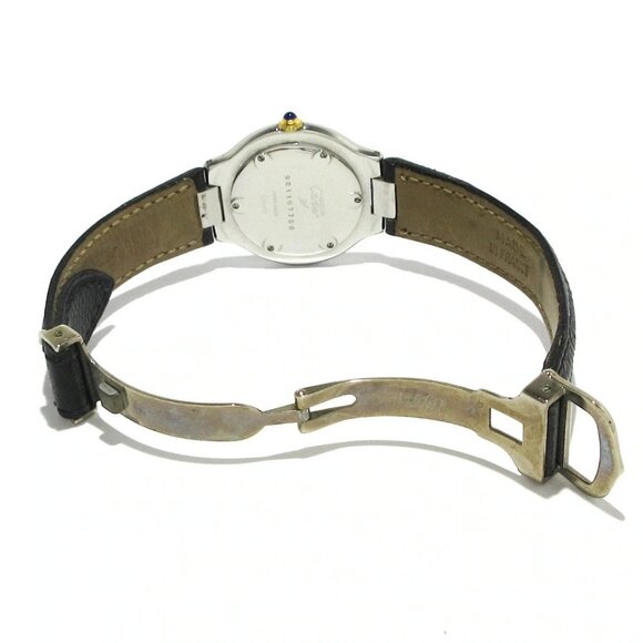 Auth Cartier Mast 21 - 9******** Black Women's Wrist Watch - Picture 6 of 12